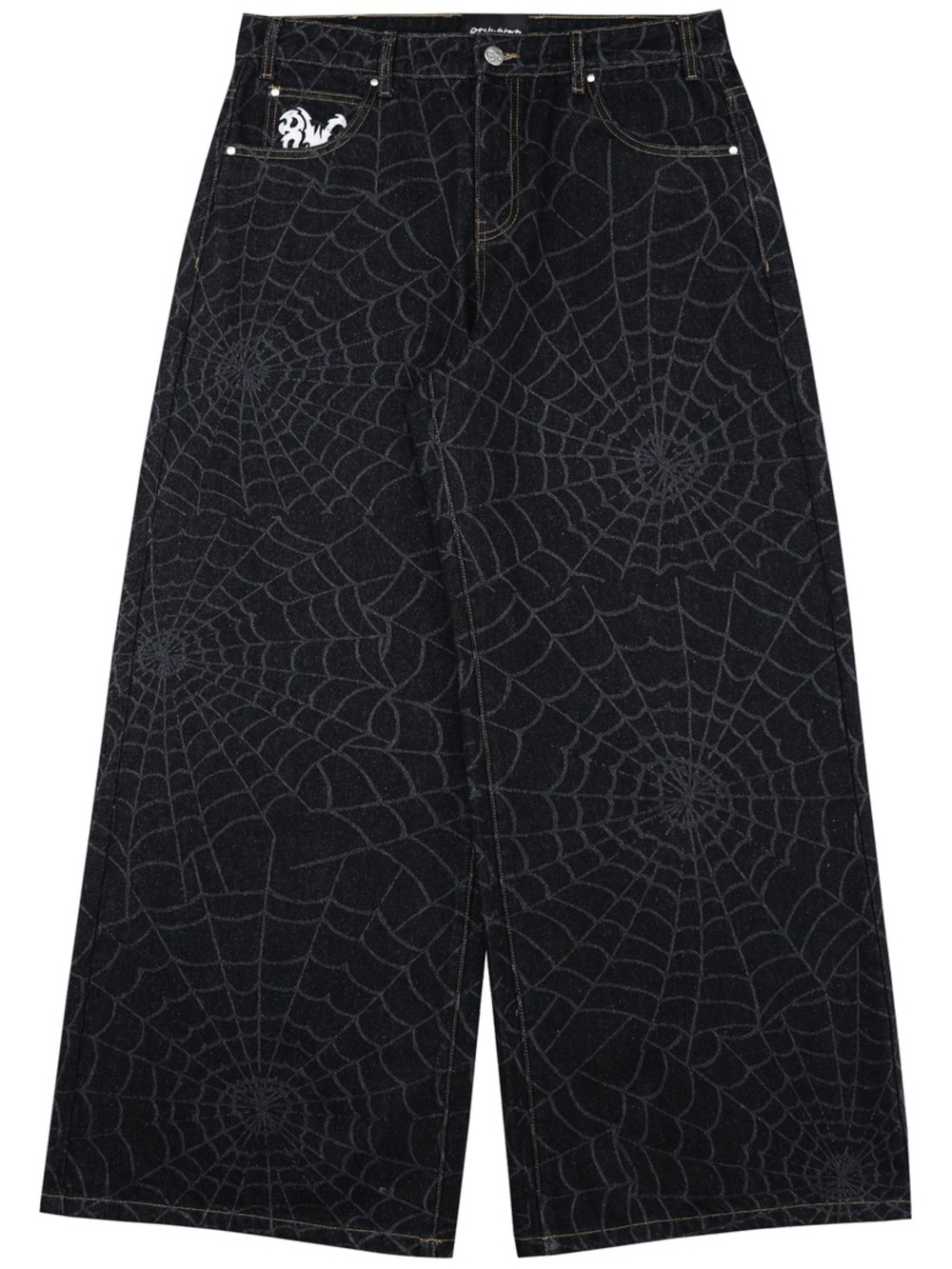 8W WEB BAGGY JEANS BLACK
